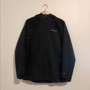 Medium Black Columbia Omni-wind jacket, wool-blend jacket